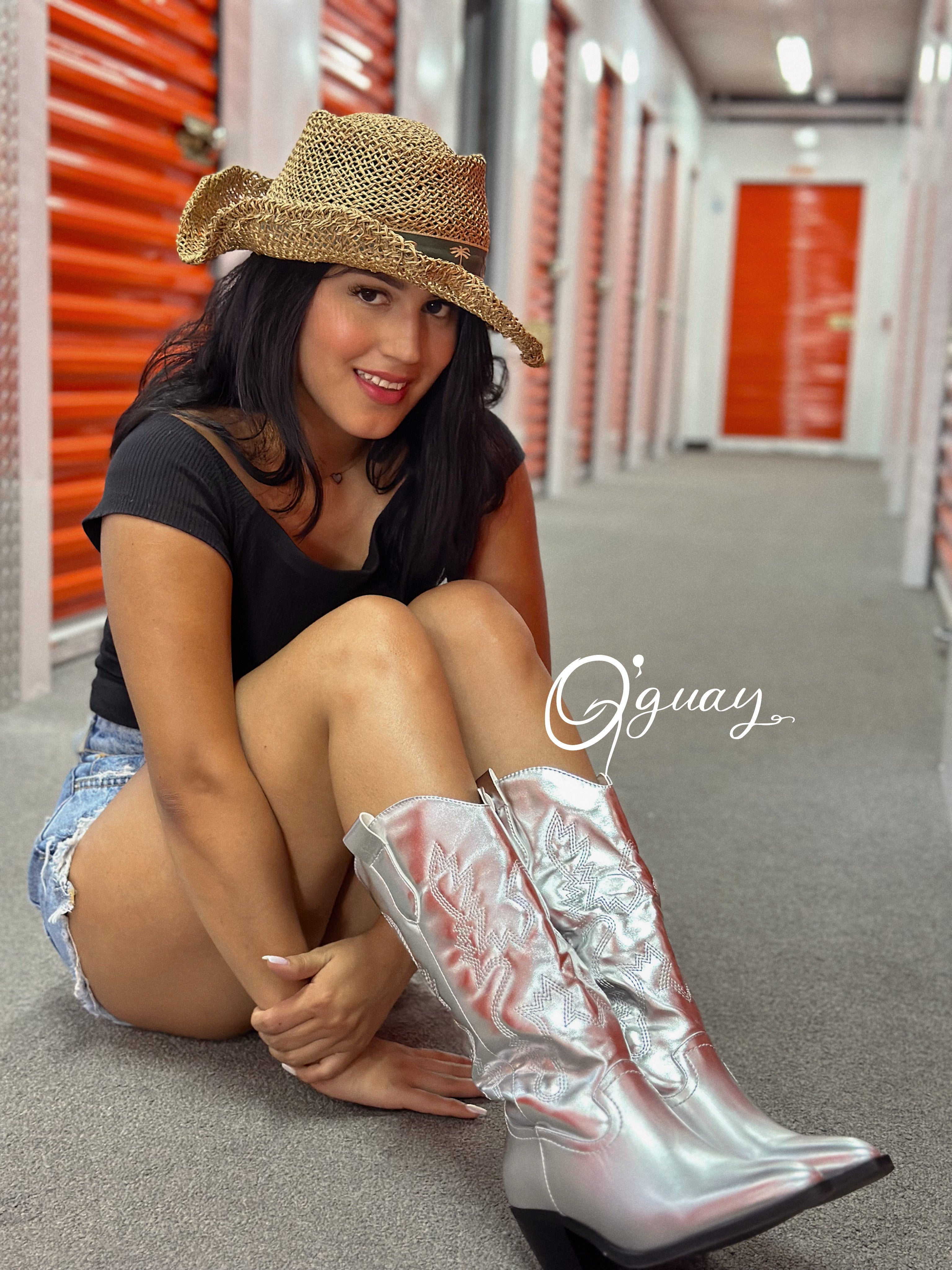 Botas Vaqueras Plateadas