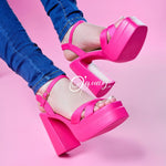 Sandalias De Tacon Grueso