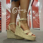 Cuñas Corridas TEJIDAS EN BEIGE