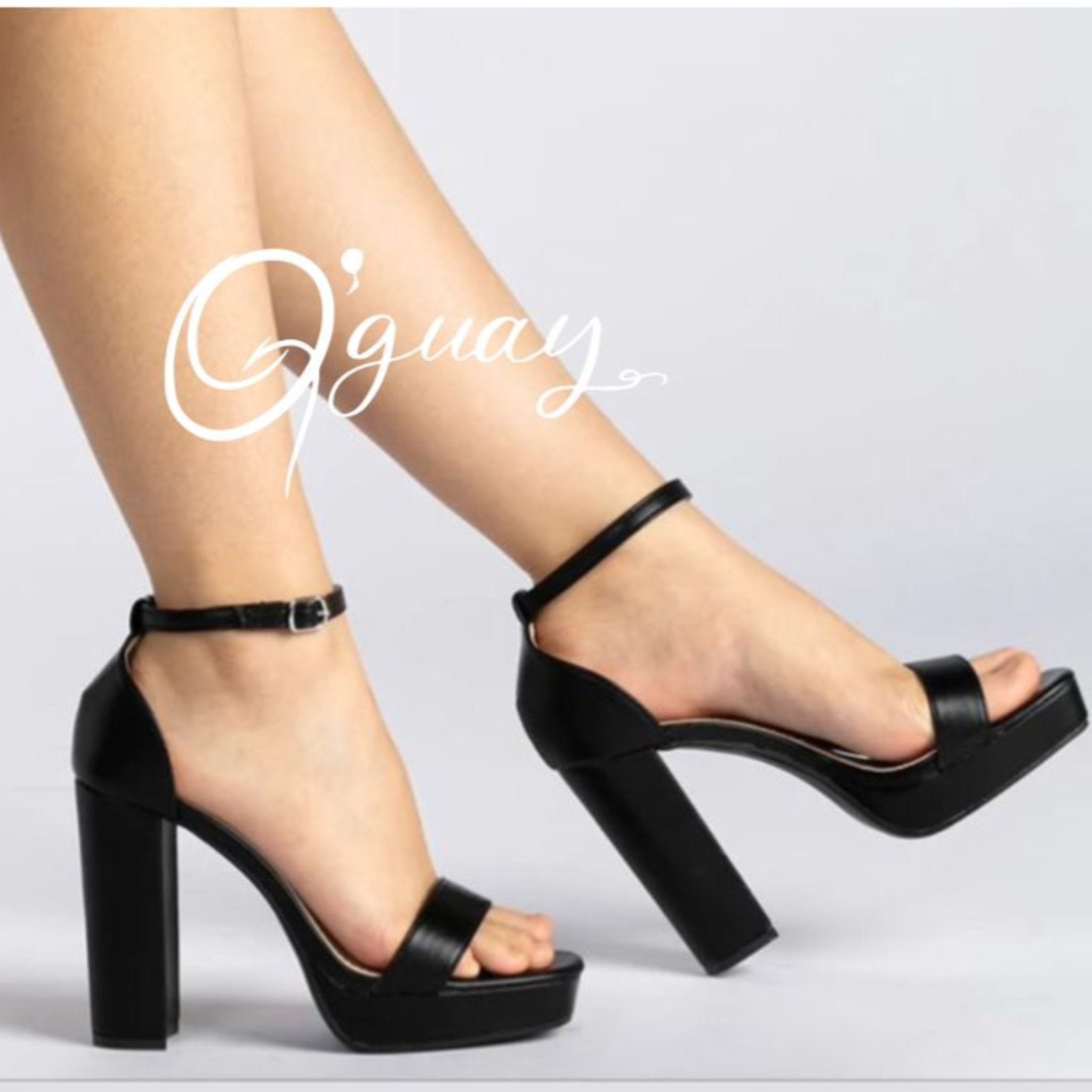 Sandalias WEIDE PUNTA CUADRADA EN NEGRO