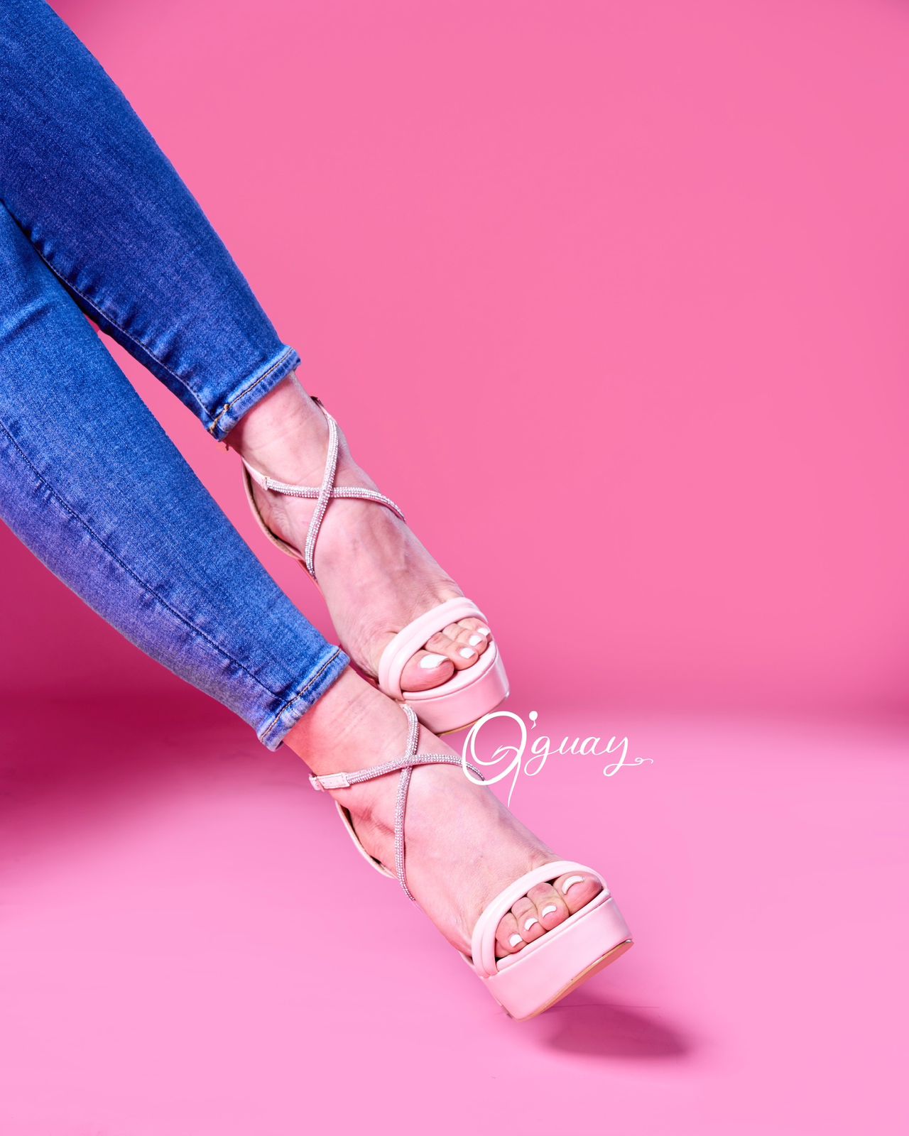 Sandalias JENNIFER Con Brillos