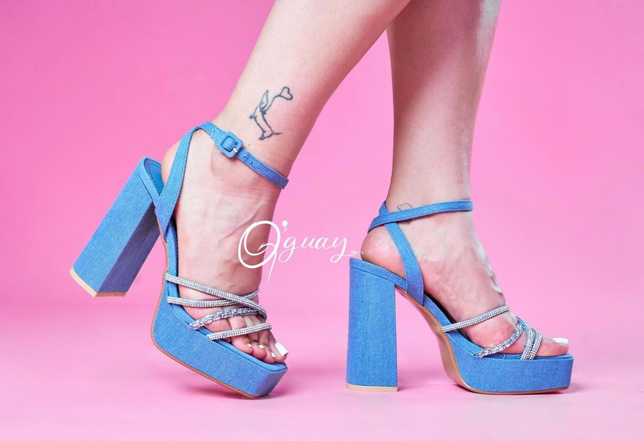 Sandalias de Tiras en Jeans