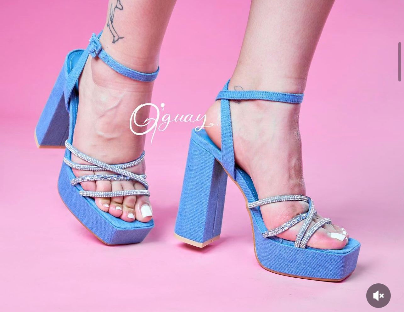 Sandalias de Tiras en Jeans