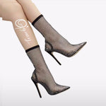 Botin Elastico Con Brillantes